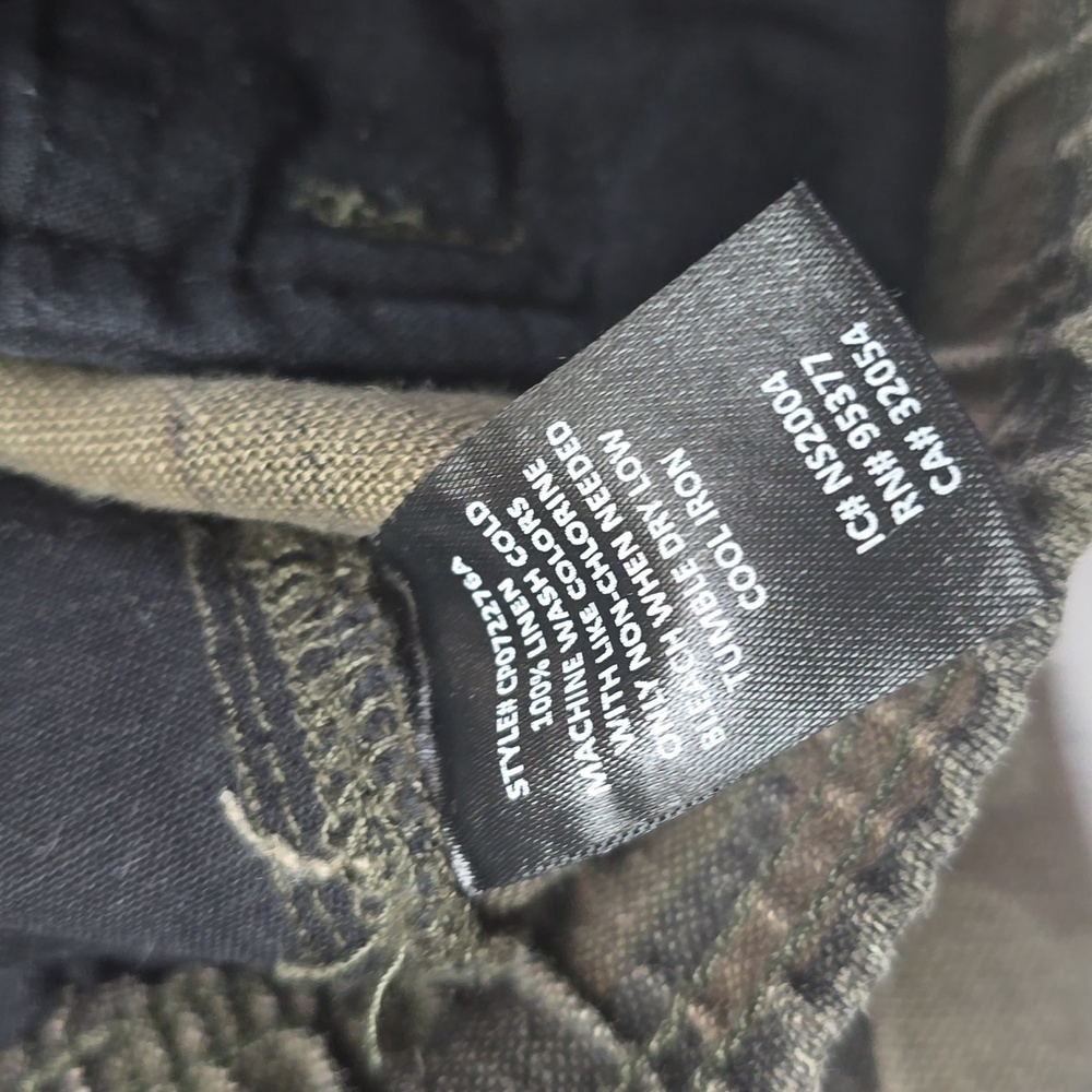 SANCTUARY X Anthropologie Discoverer Linen Camo Cargo Pants Size XS - Picture 6 of 16
